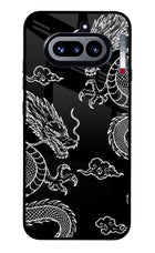 Twin Dragons Nothing Phone 4a Glass Case