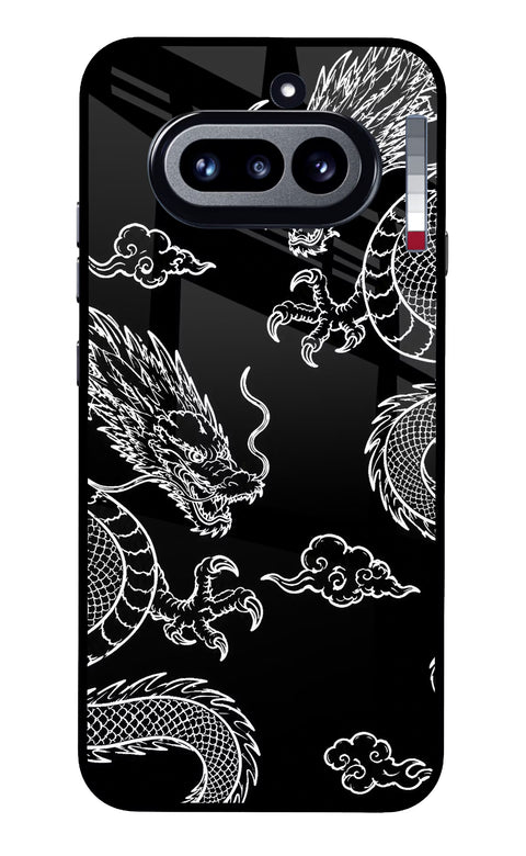 Twin Dragons Nothing Phone 4a Glass Case