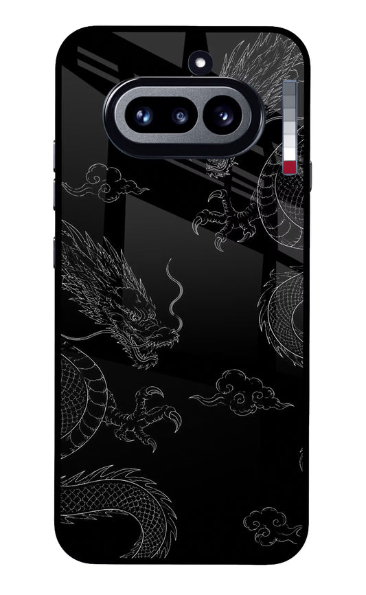 Twin Dragons Nothing Phone 4a Glass Case