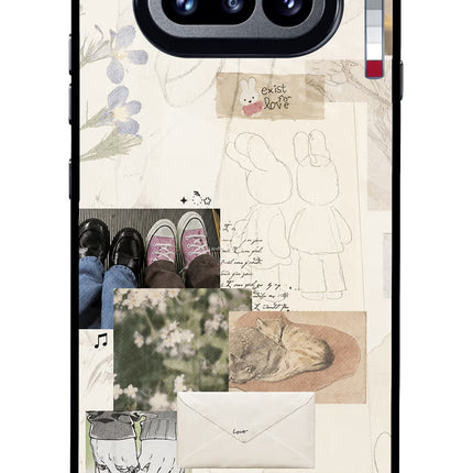 Soft Aesthetic Nothing Phone 4a Glass Case