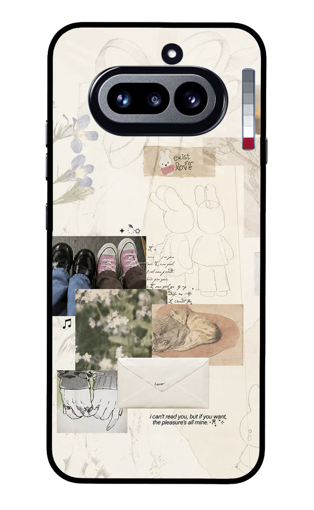 Soft Aesthetic Nothing Phone 4a Glass Case