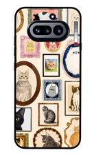 Mirror Cats Nothing Phone 4a Glass Case