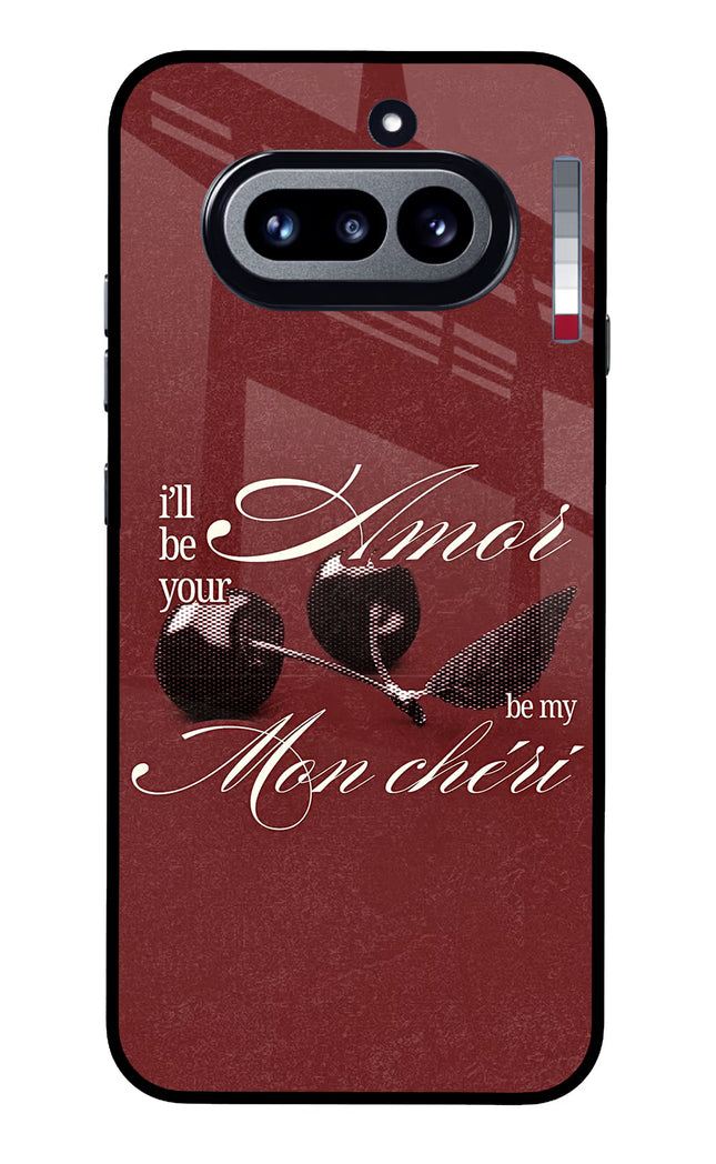 Velvet Cherry Nothing Phone 4a Glass Case