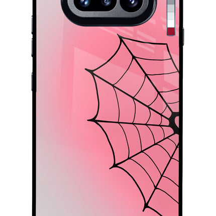 Pink Web Nothing Phone 4a Glass Case