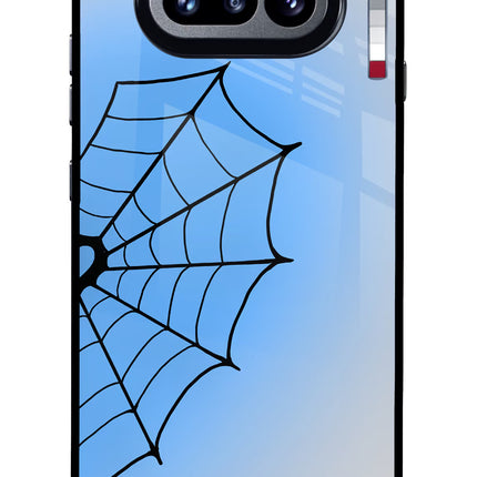 Blue Web Nothing Phone 4a Glass Case