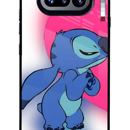 Stitch Hug Nothing Phone 4a Glass Case