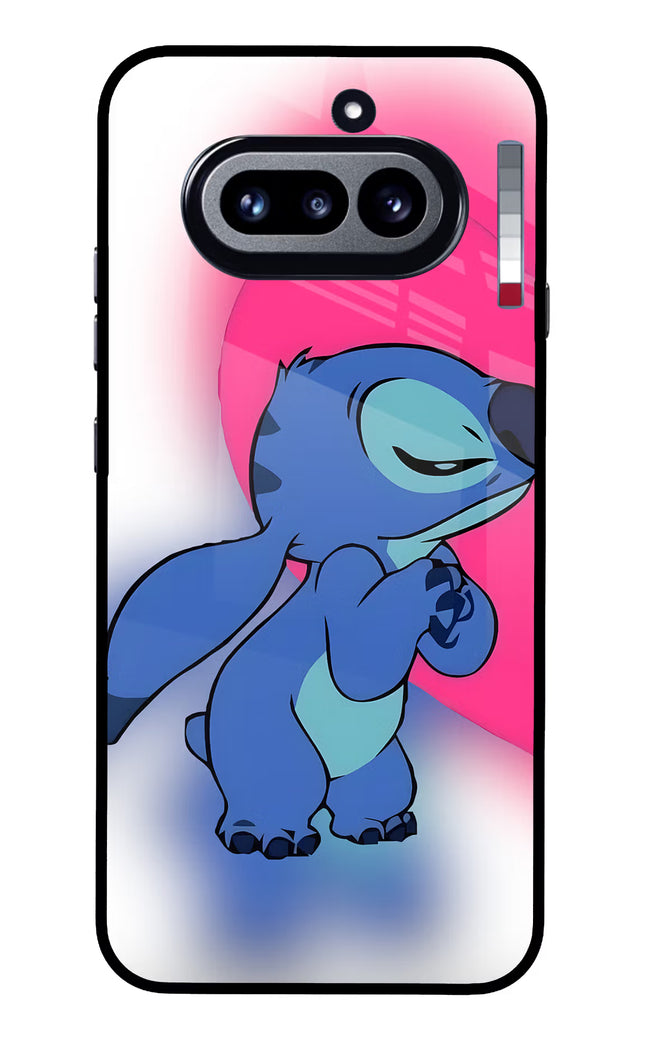 Stitch Hug Nothing Phone 4a Glass Case