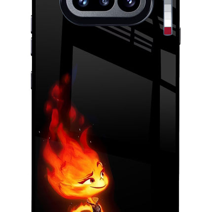 Ember Flame Nothing Phone 4a Glass Case