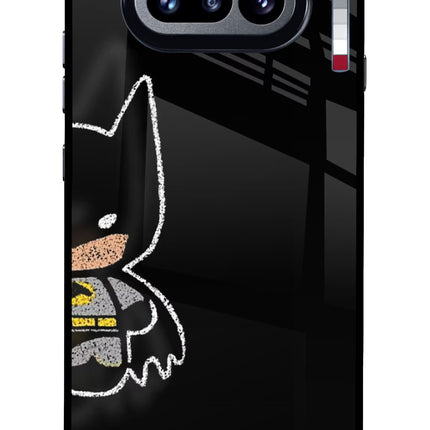Bat Kitty Nothing Phone 4a Glass Case