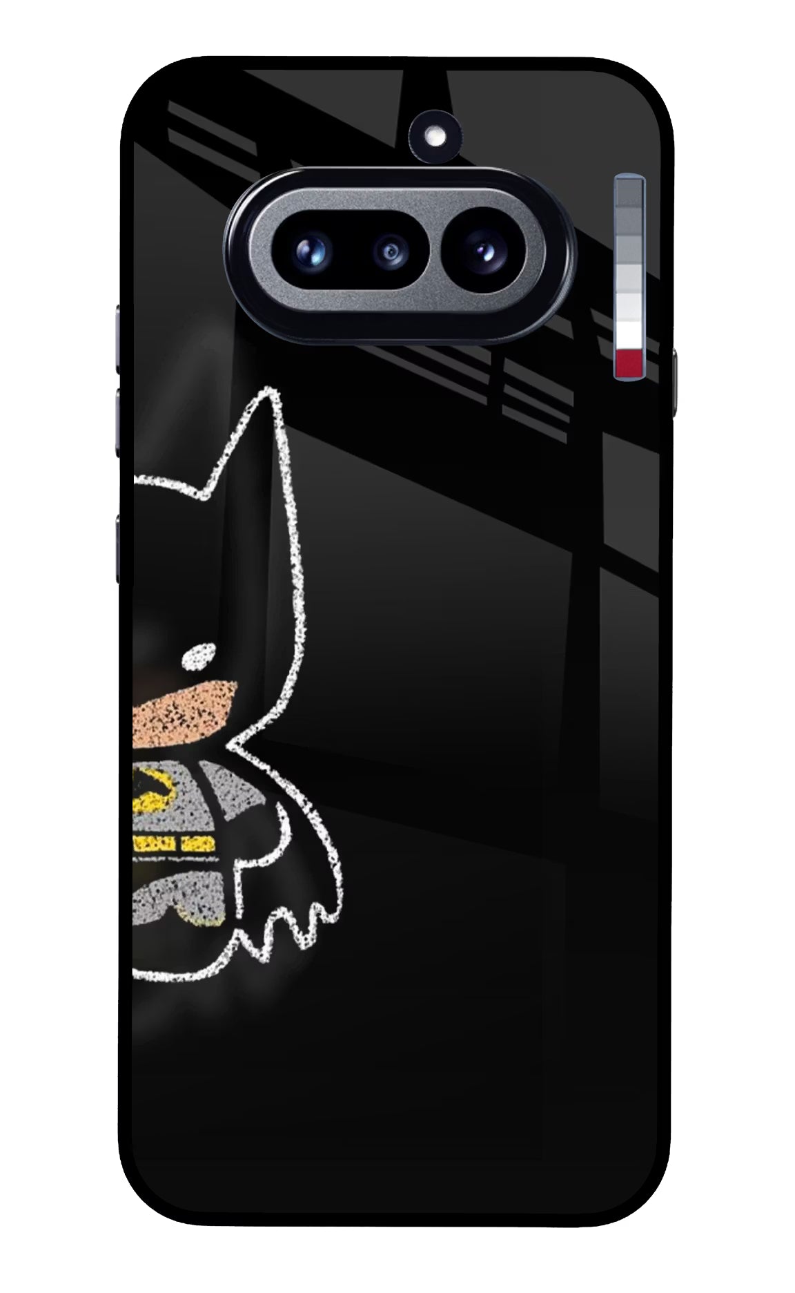 Bat Kitty Nothing Phone 4a Glass Case