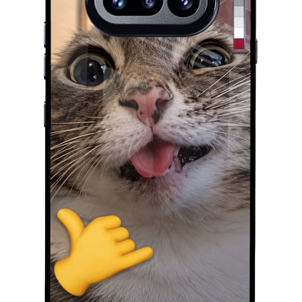 Silly Cat Call Nothing Phone 4a Glass Case