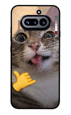 Silly Cat Call Nothing Phone 4a Glass Case