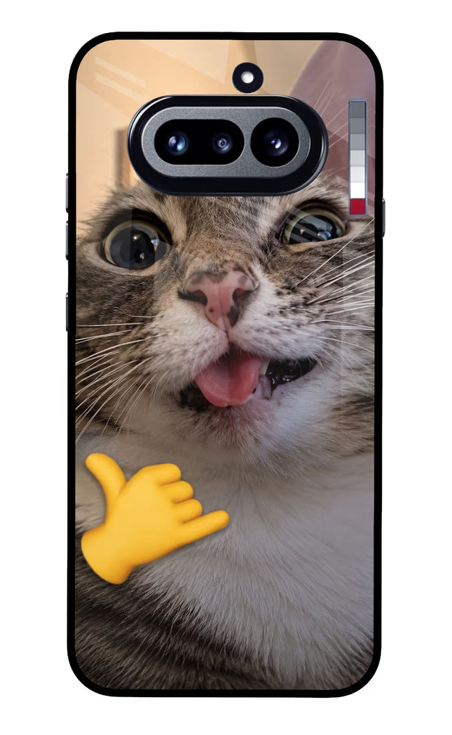 Silly Cat Call Nothing Phone 4a Glass Case
