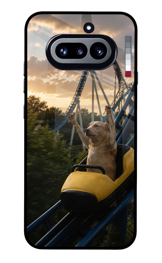Rollercoaster Dog Nothing Phone 4a Glass Case