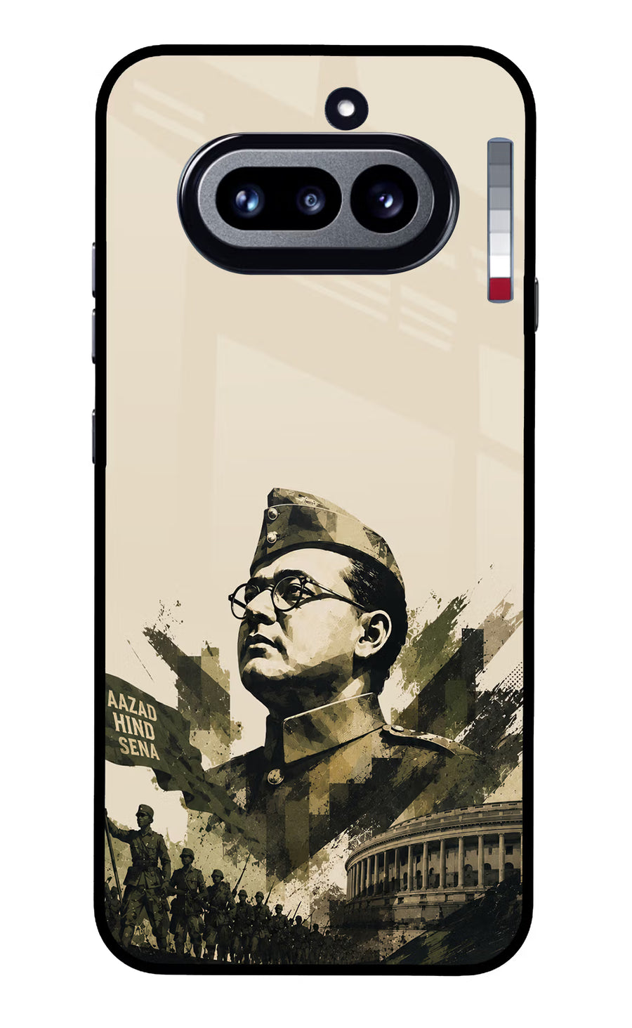 Netaji Rising Nothing Phone 4a Back Cover, Glass case