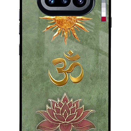 Om & Lotus Nothing Phone 4a Glass Case