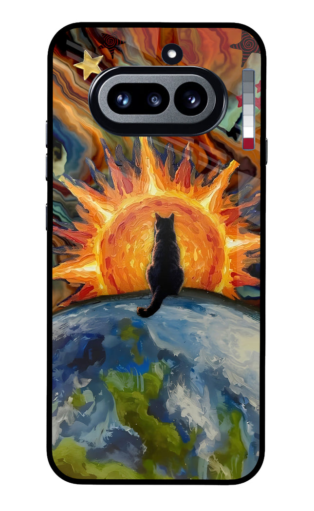 Sunrise Beyond Nothing Phone 4a Glass Case Back Cover by Casekaro
