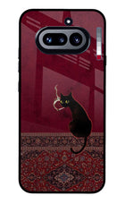 Midnight Cat Nothing Phone 4a Glass Case