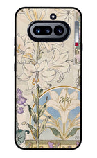 White Lily Nothing Phone 4a Glass Case