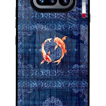 Koi Blue Nothing Phone 4a Glass Case
