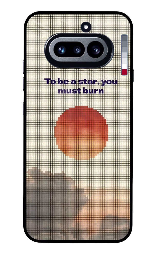Pixel Sun Nothing Phone 4a Glass Case Back Cover by Casekaro