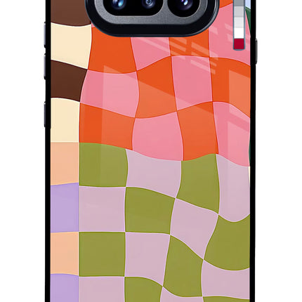 Wavy Grid Nothing Phone 4a Glass Case