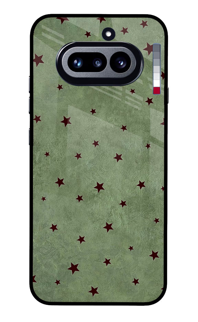 Green Stars Nothing Phone 4a Glass Case