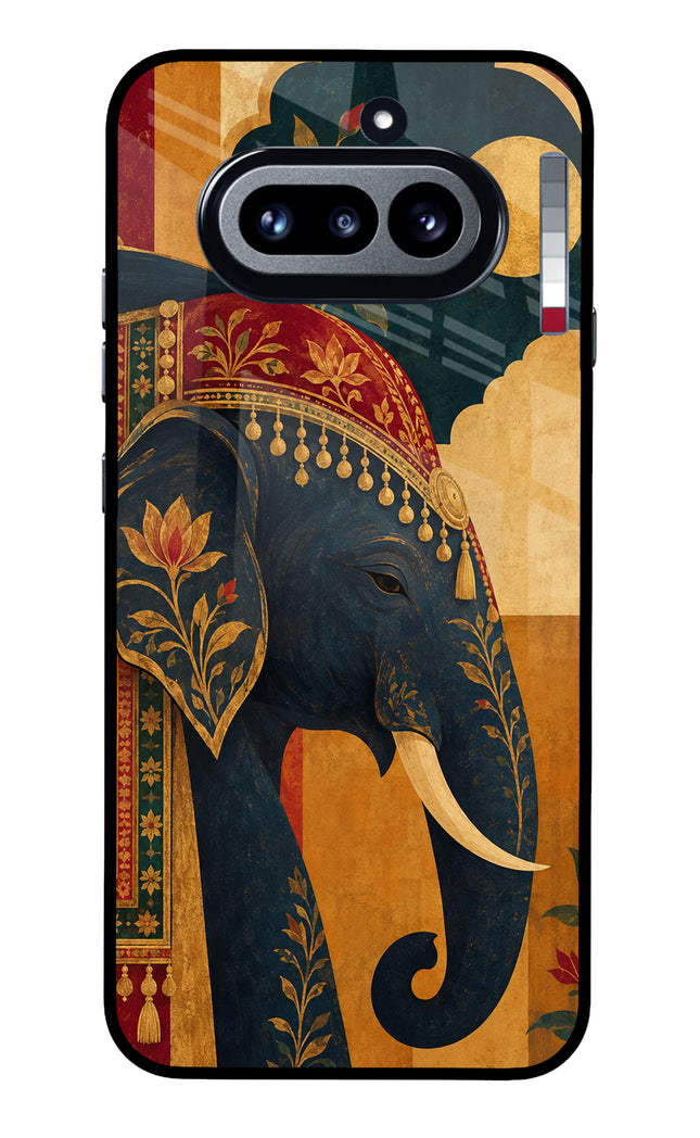 Royal Elephant Nothing Phone 4a Glass Case