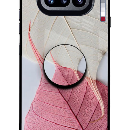 White Pink Leaf Nothing Phone 4a Pop Case by Casekaro