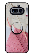 White Pink Leaf Nothing Phone 4a Pop Case by Casekaro