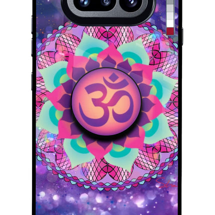 Om Purple Nothing Phone 4a Pop Case by Casekaro