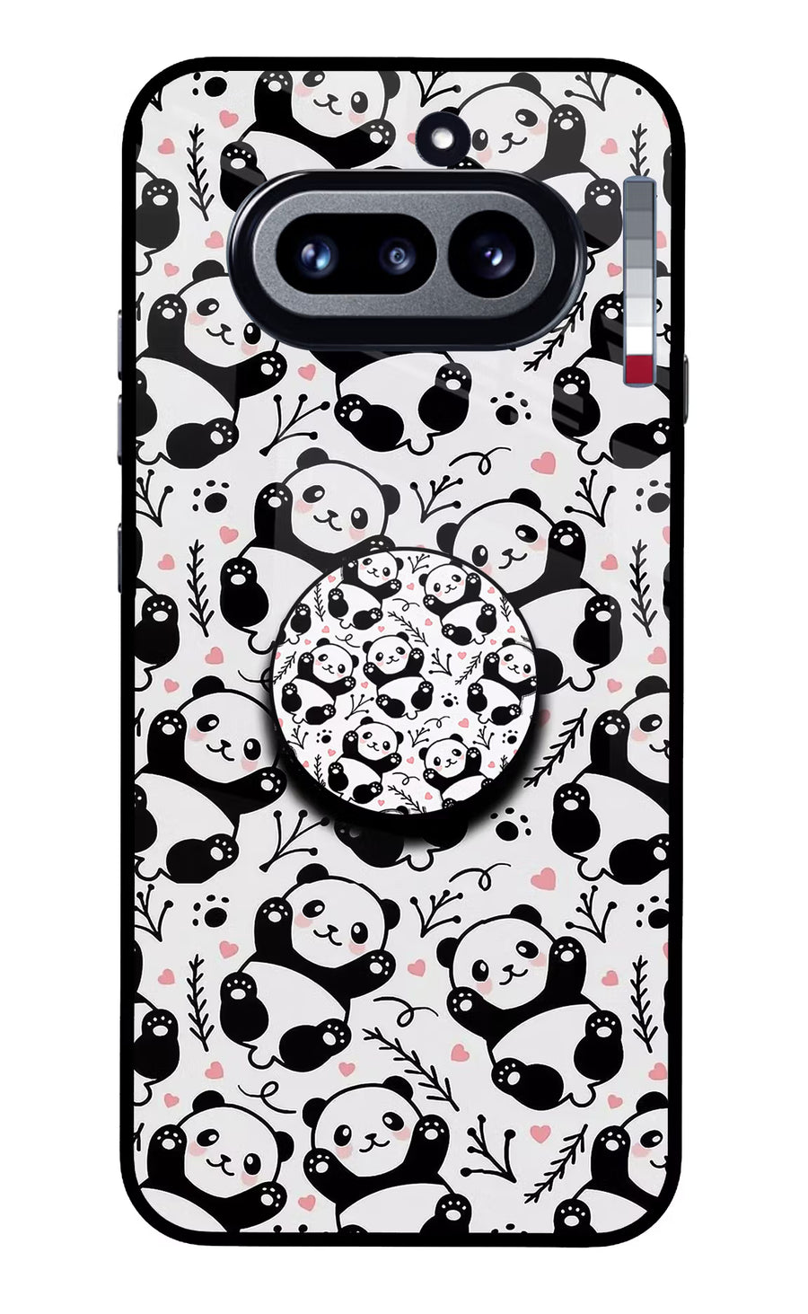 Cute Panda Nothing Phone 4a Pop Case, Glass case