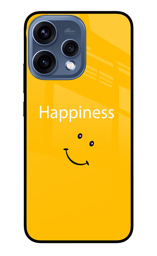 Happiness With Smiley Oppo Reno15 5G Glass Case