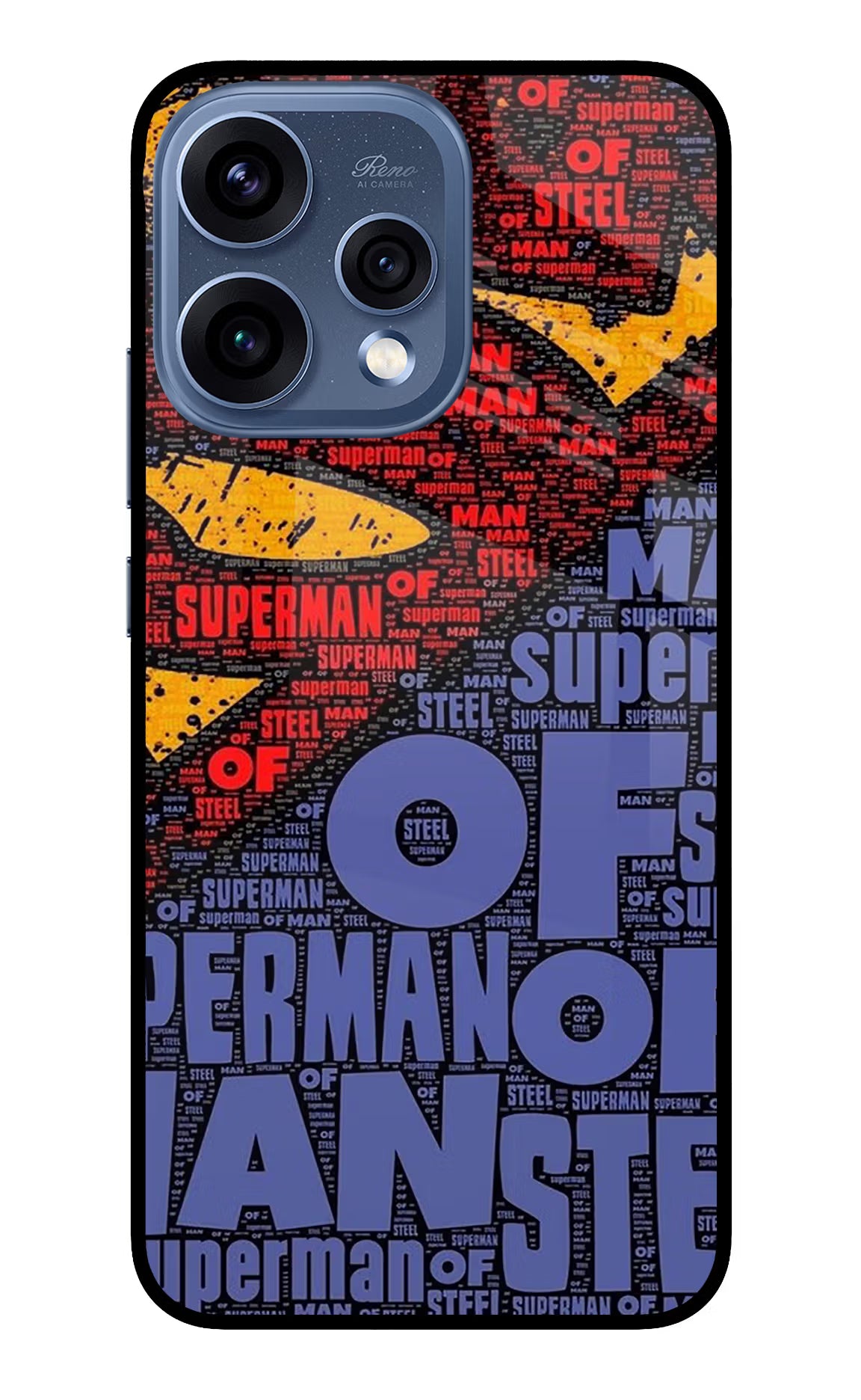 Superman Oppo Reno15 5G Glass Case Back Cover by Casekaro