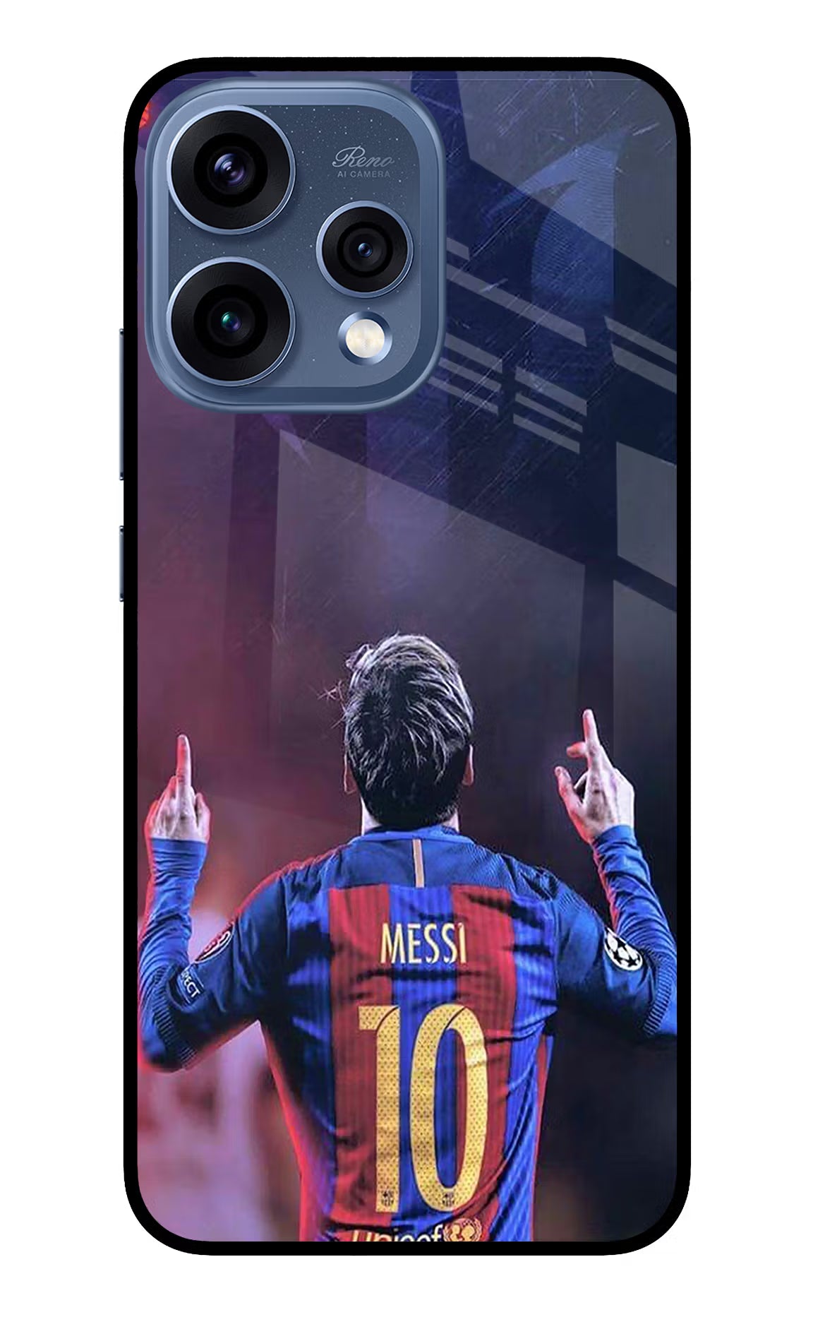 Messi Oppo Reno15 5G Glass Case Back Cover by Casekaro