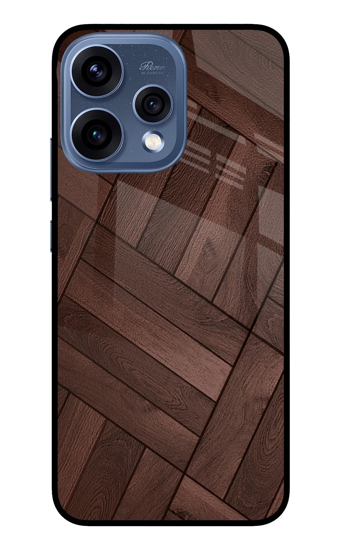 Wooden Texture Design Oppo Reno15 5G Glass Case
