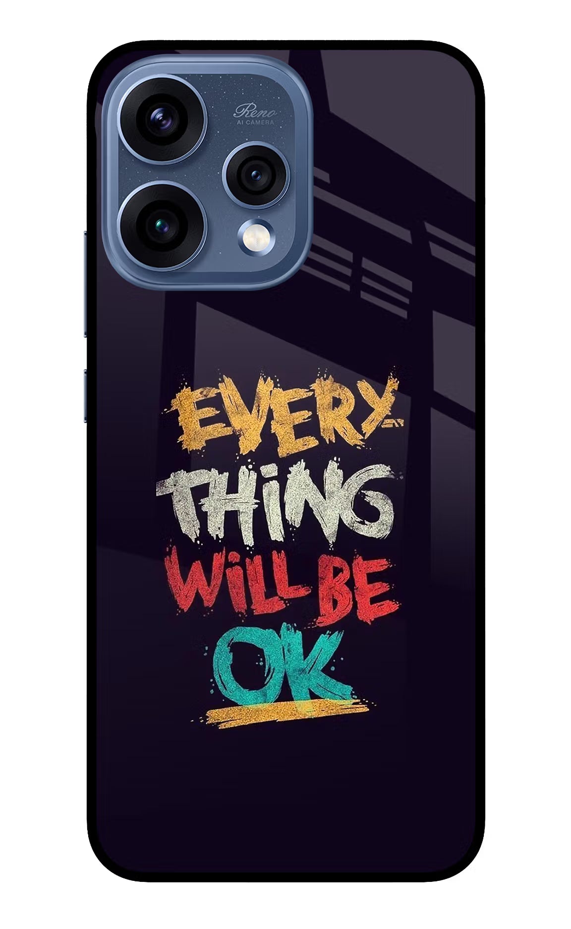 Everything Will Be Ok Oppo Reno15 5G Glass Case Back Cover by Casekaro