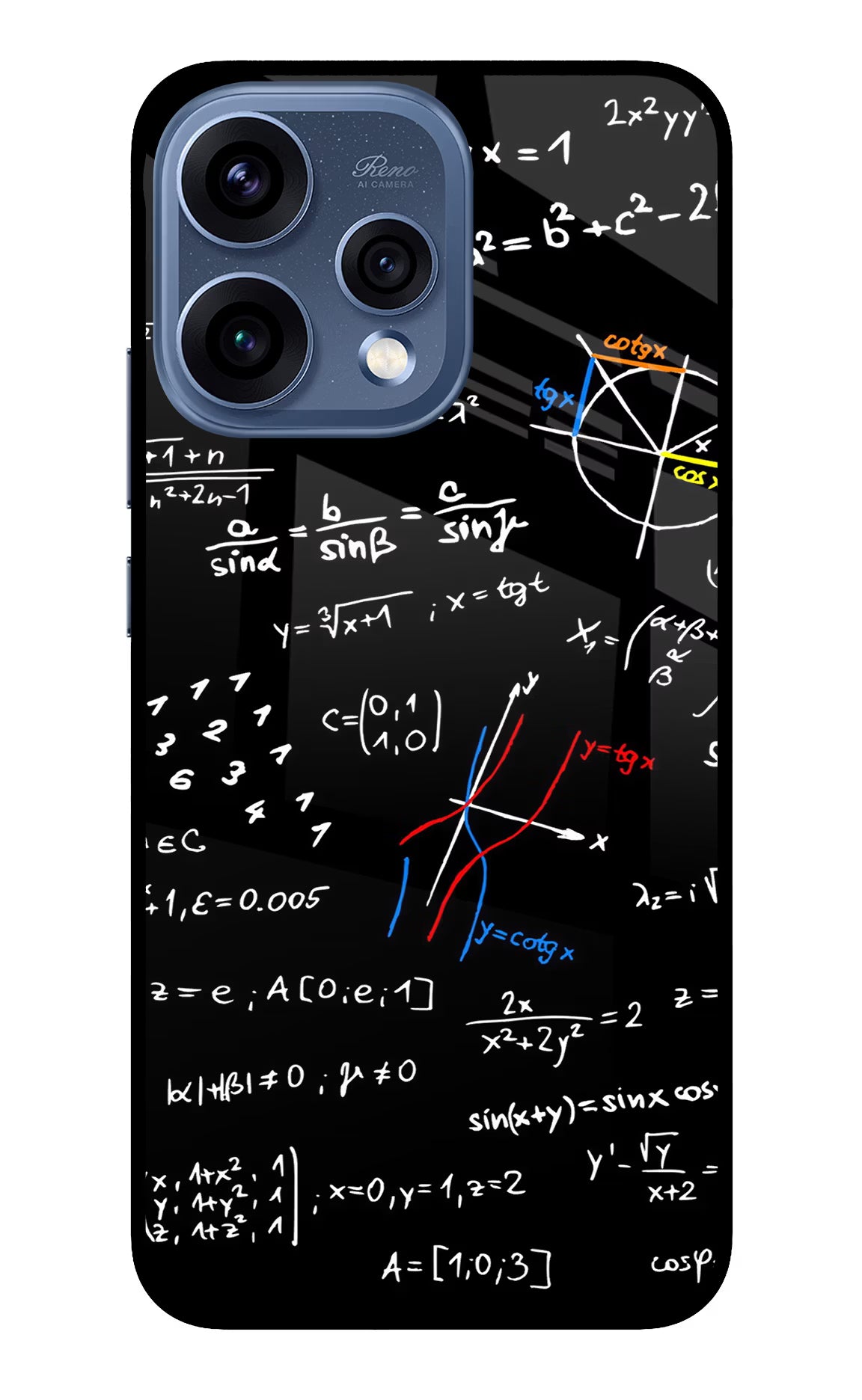 Mathematics Formula Oppo Reno15 5G Glass Case Back Cover by Casekaro