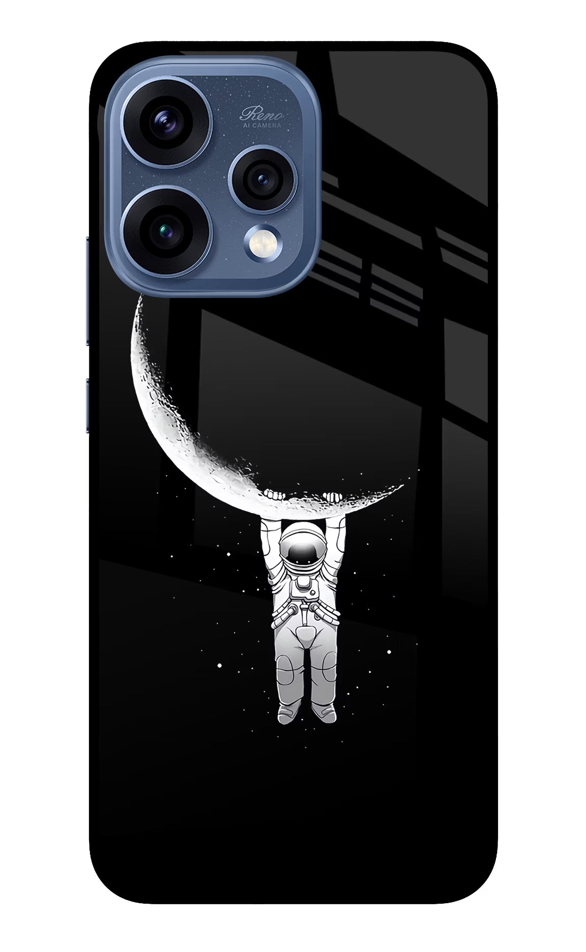Moon Space Oppo Reno15 5G Glass Case Back Cover by Casekaro