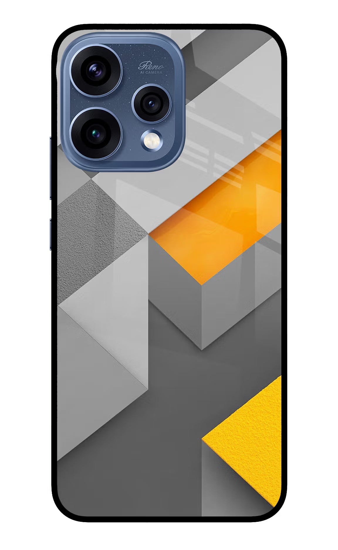 Abstract Oppo Reno15 5G Glass Case Back Cover by Casekaro