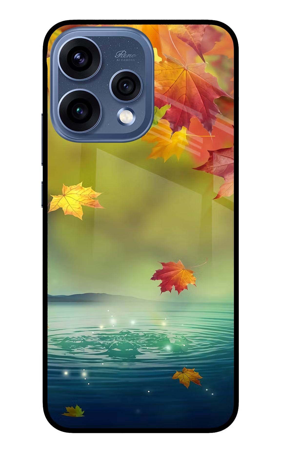Flowers Oppo Reno15 5G Glass Case Back Cover by Casekaro