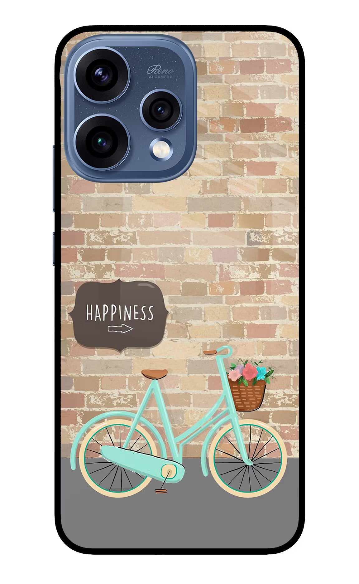 Happiness Artwork Oppo Reno15 5G Glass Case Back Cover by Casekaro