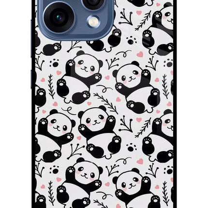 Cute Panda Oppo Reno15 5G Glass Case