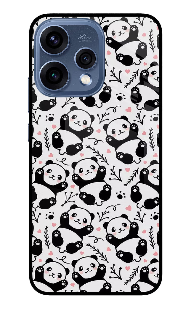 Cute Panda Oppo Reno15 5G Glass Case