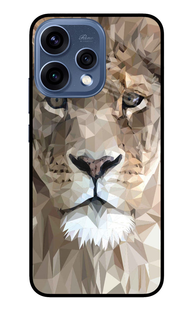 Lion Art Oppo Reno15 5G Glass Case