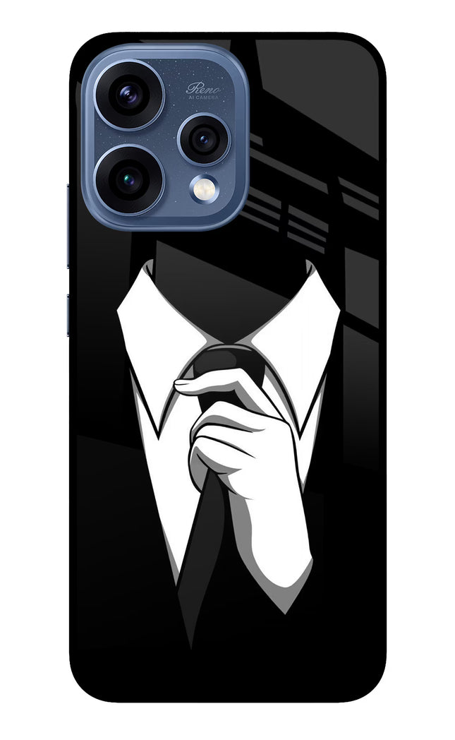 Black Tie Oppo Reno15 5G Glass Case