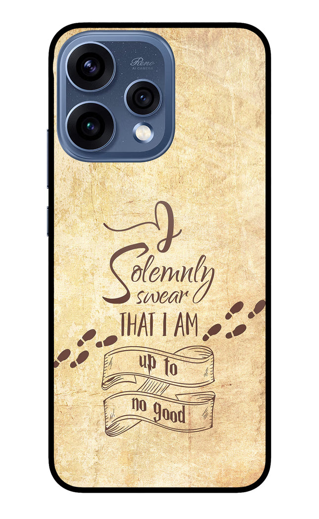 I Solemnly swear that i up to no good Oppo Reno15 5G Glass Case