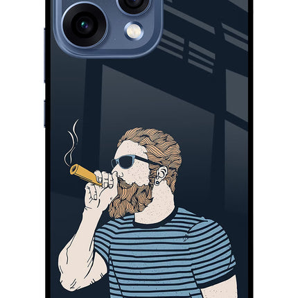 Smoking Oppo Reno15 5G Glass Case