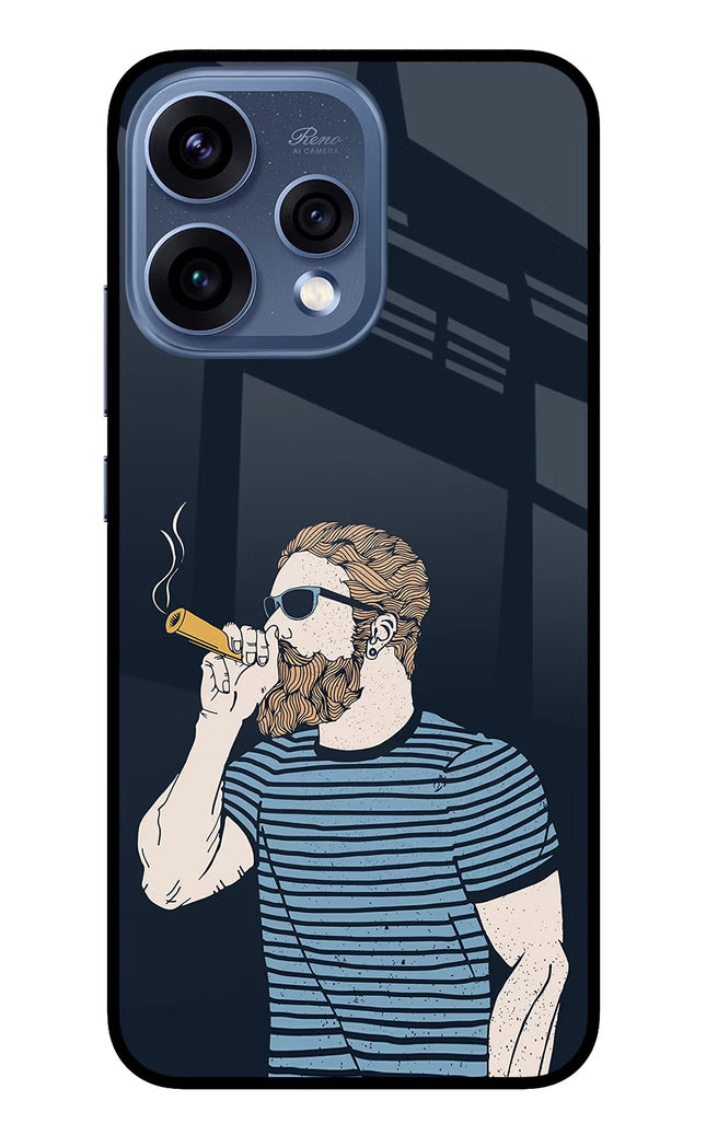 Smoking Oppo Reno15 5G Glass Case