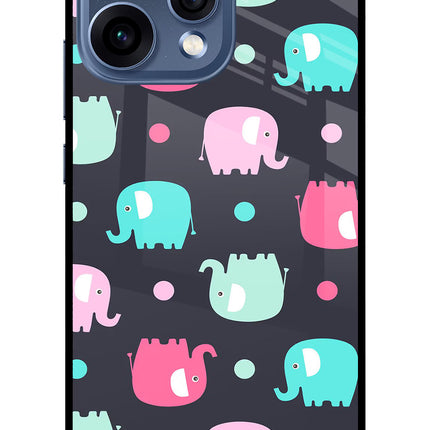 Elephants Oppo Reno15 5G Glass Case